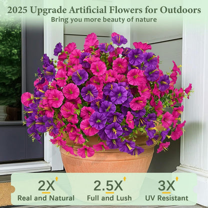 UV resistant artificial outdoor flowers