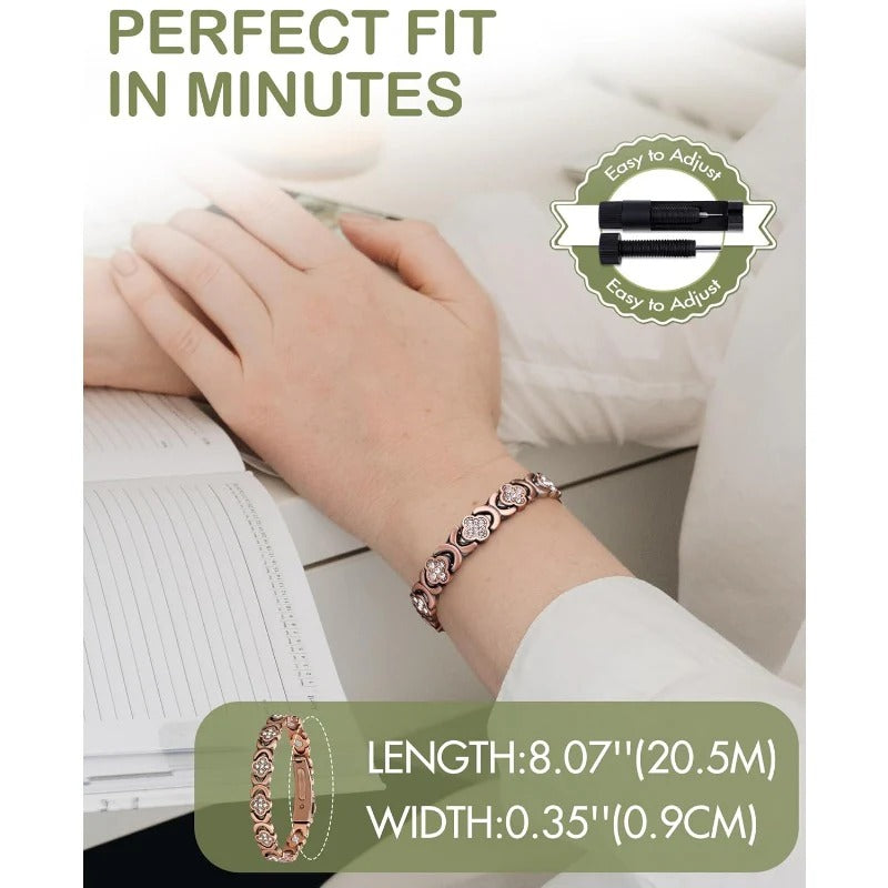 Trysoviren Adjustable Healing Magnetic Bracelet for Women