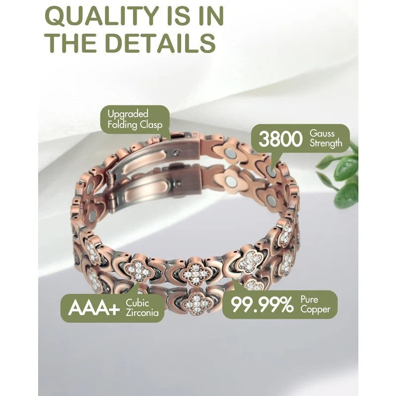 Trysoviren Adjustable Healing Magnetic Bracelet for Women
