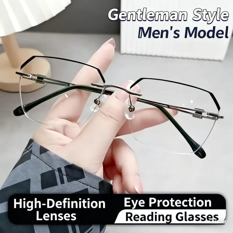 🏆🏆HD Blue Light Filtering Reading Glasses, Premium Anti-Blue Light Lenses