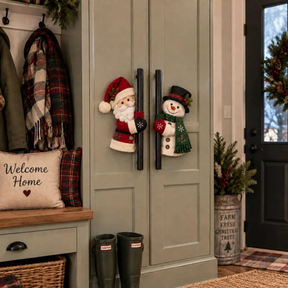 ☃️🎅Christmas Santa & Snowman Handle Huggers