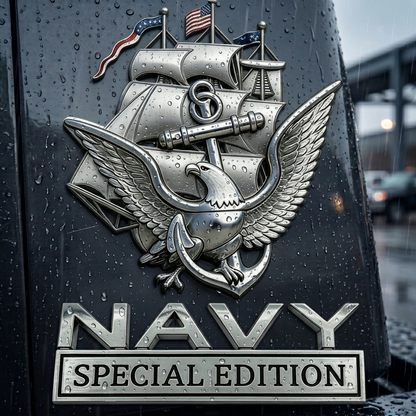 U.S. Navy Special Edition Metal Vehicle Badge