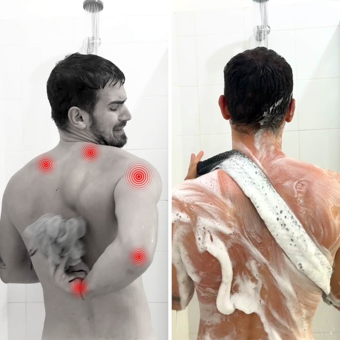Trysoviren Exfoliating Antibacterial Shower Towel