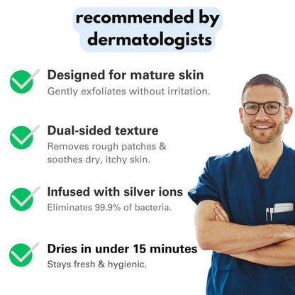 Trysoviren Exfoliating Antibacterial Shower Towel