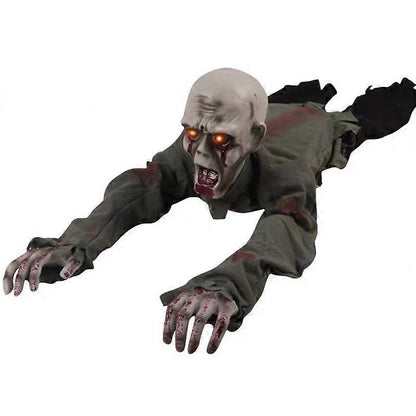 Crawling Zombie Scary Horror Bloody Haunted Animated Prop Halloween Decorations