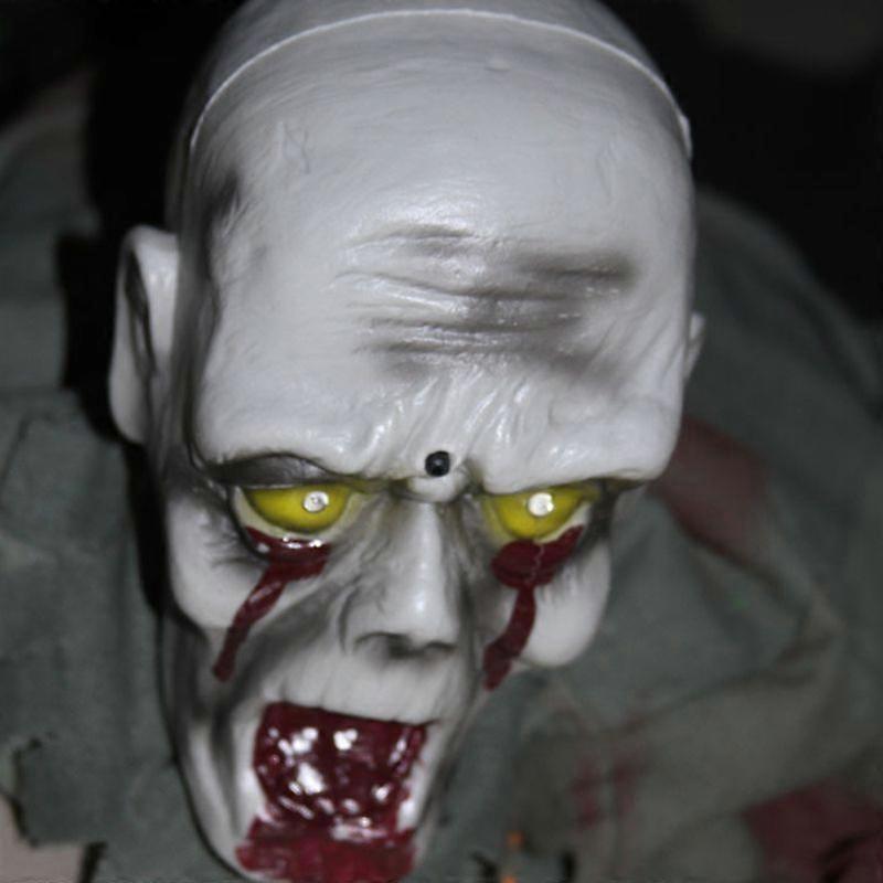 Crawling Zombie Scary Horror Bloody Haunted Animated Prop Halloween Decorations