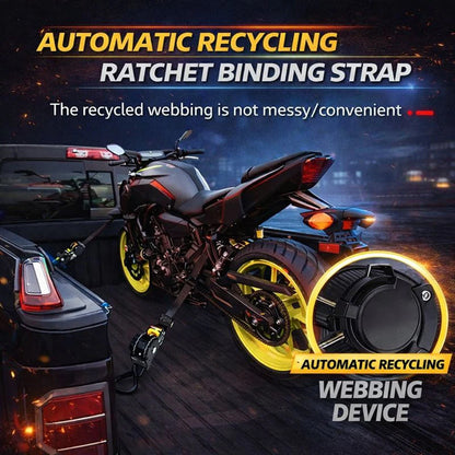 Trysoviren Auto-Retract Tie-Down Ratchet Straps
