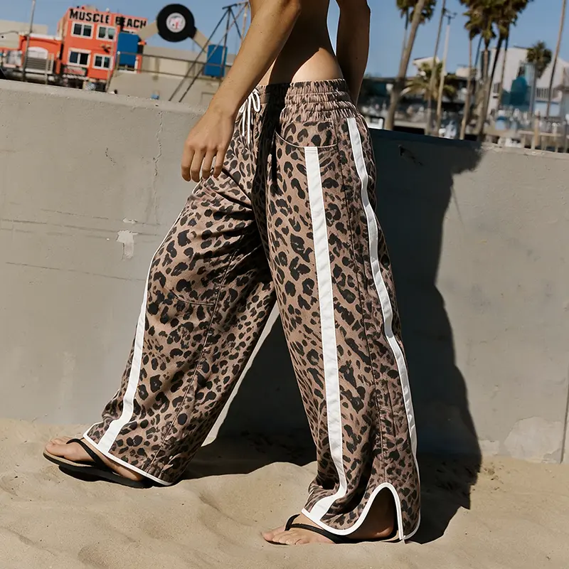 Women's High Waist Printed Wide Leg Sweatpants