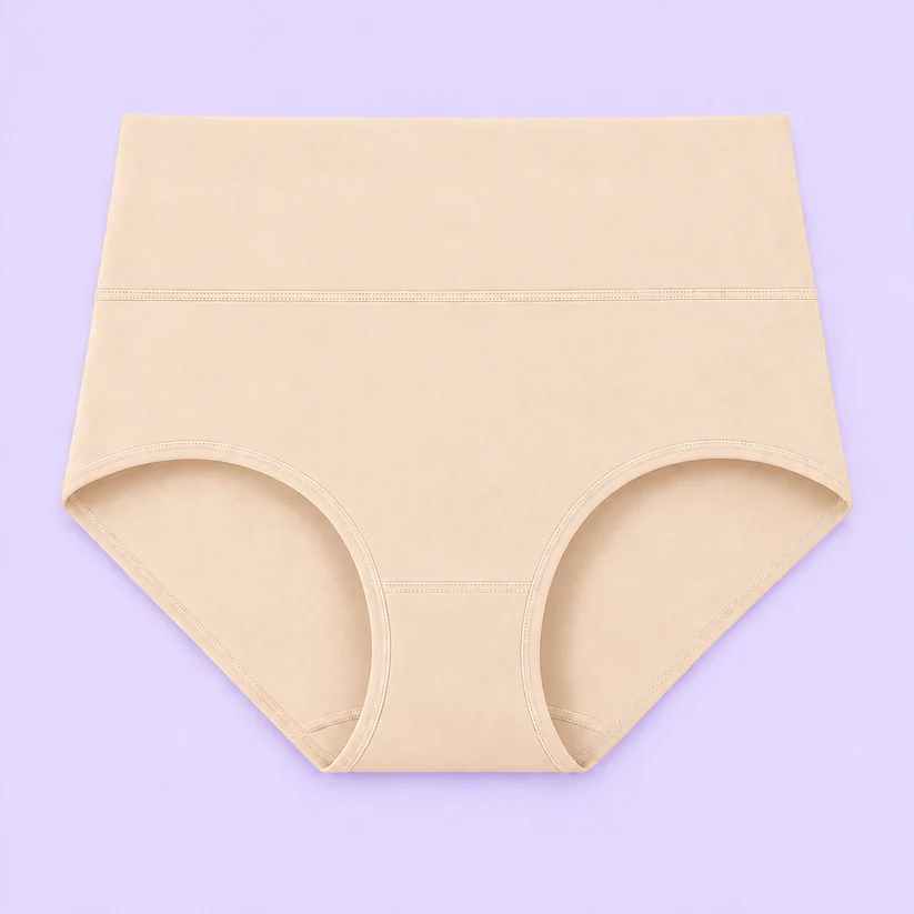 High-Waisted Full Coverage Cotton Briefs