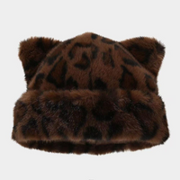 Brown Large Leopard Print