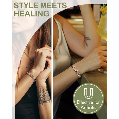 Trysoviren Adjustable Healing Magnetic Bracelet for Women