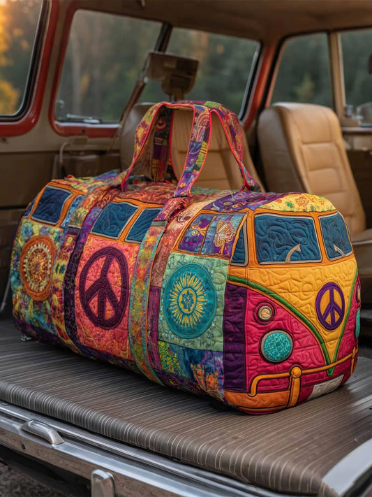 Hippie Trip Quilted Travel Bag