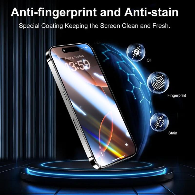 🔥Luxury Privacy Screen Protector for iPhone- Fingerprint Proof, Scratch Resistant