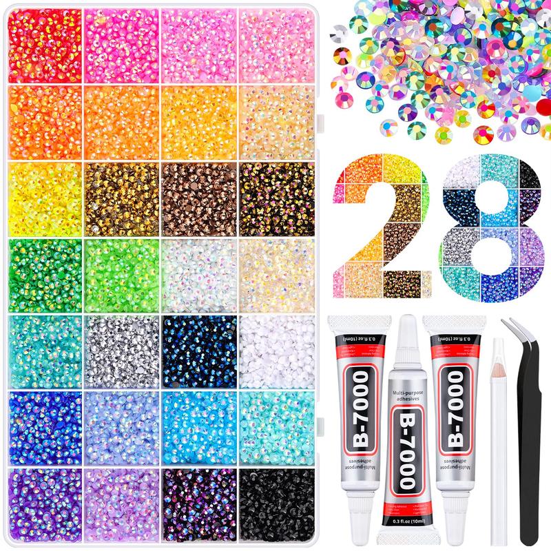 🔥Resin Jelly Rhinestones for Crafting Multicolor 3mm Flatback Gems💎
