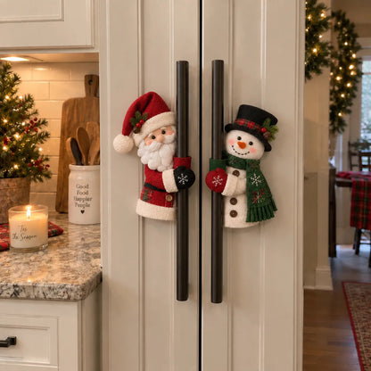 ☃️🎅Christmas Santa & Snowman Handle Huggers