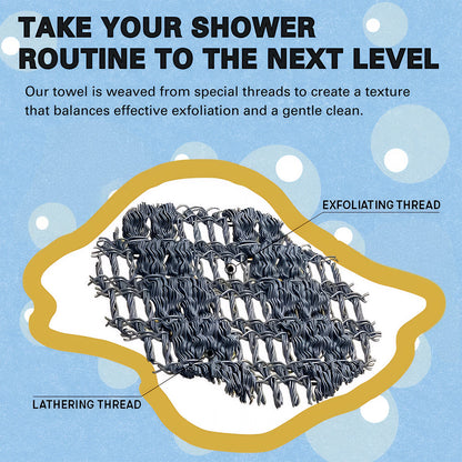 Trysoviren Exfoliating Antibacterial Shower Towel