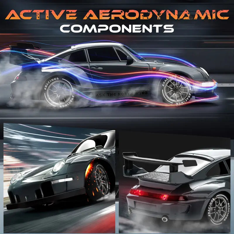 1:24 Scale 4WD Remote Control Car For 3-15,RC Drift Car with LED