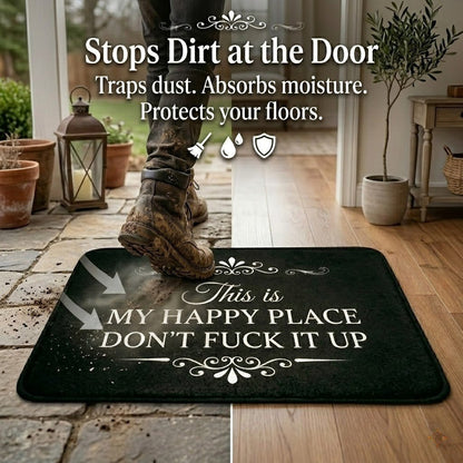 The "My Happy Place" Boundary Doormat