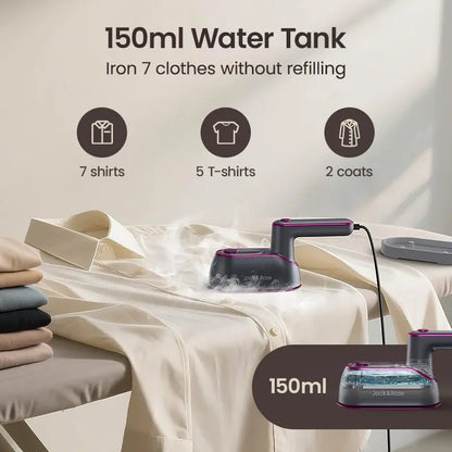 Jack & Rose Portable Steam Iron & Clothes Steame
