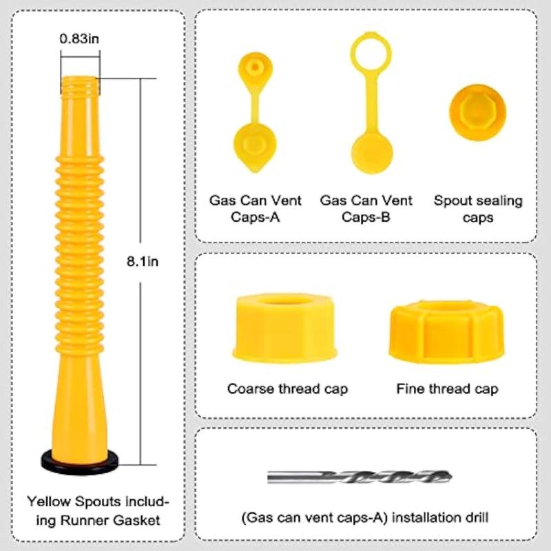 Replacement Gas Can Spout With Flexible Nozzle