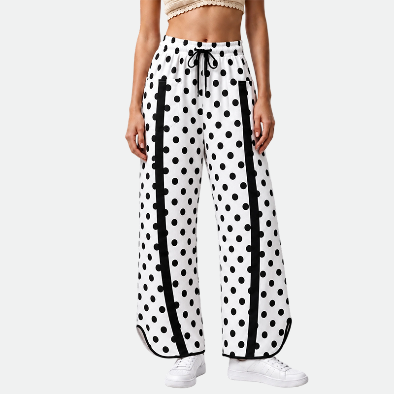 Women's High Waist Printed Wide Leg Sweatpants