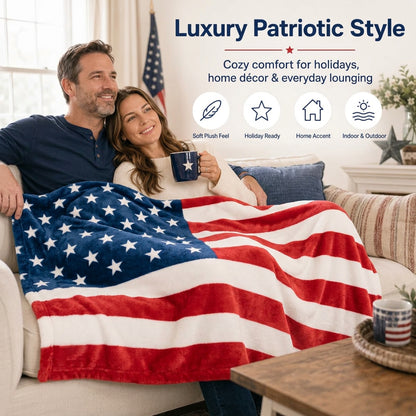 A beautifully crafted patriotic throw designed to bring comfort