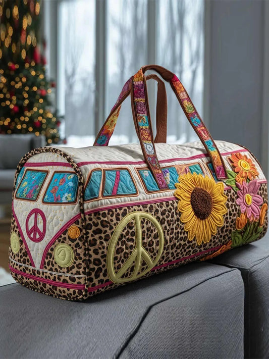 Hippie Van Quilted Duffle Bag