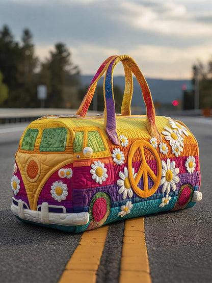 Hippie Journey Quilted Duffle Bag