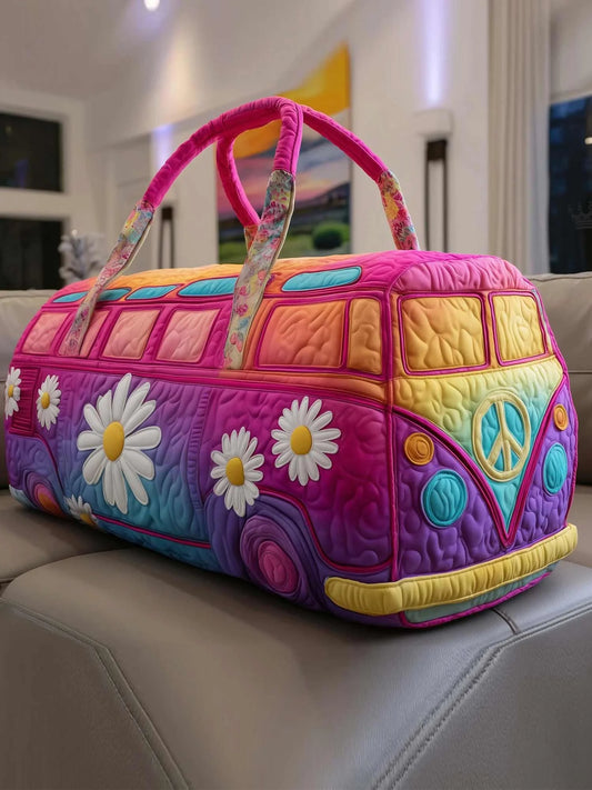 Hippie Van Quilted Duffle Bag