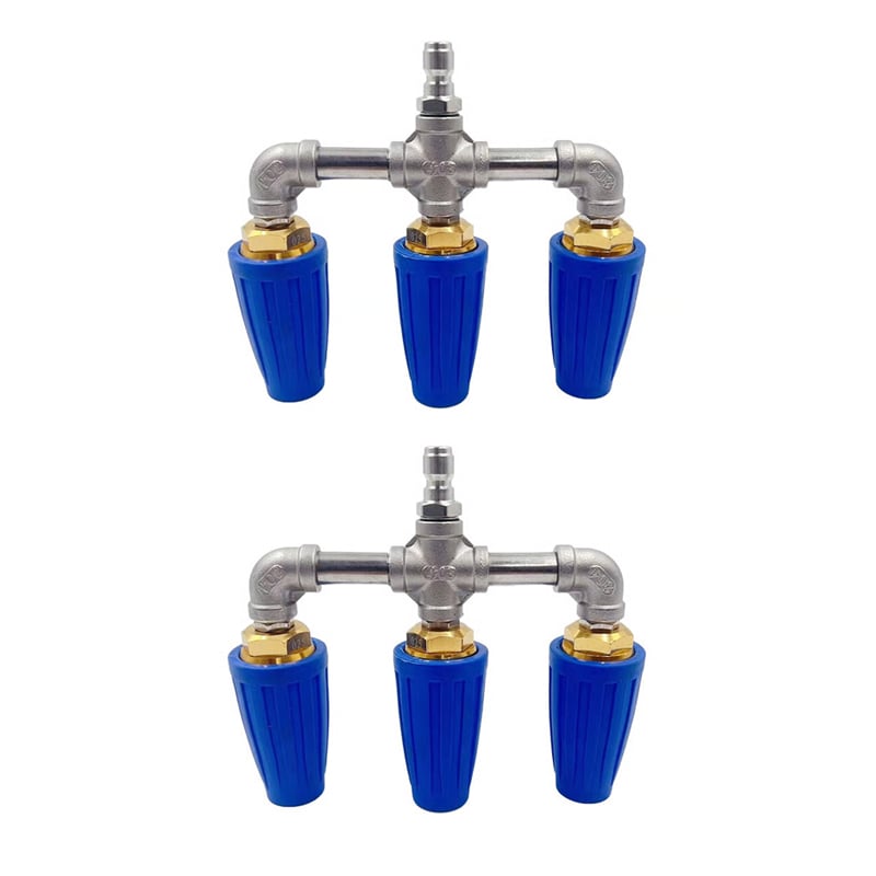 2 pcs - Triple-Nozzle Turbo