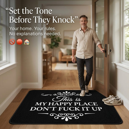 The "My Happy Place" Boundary Doormat