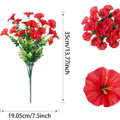 UV resistant artificial outdoor flowers