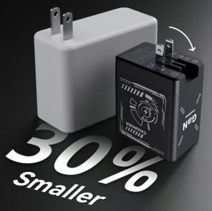 2-in-1 GaN Trysoviren 3.0  Charger with Retractable Cables