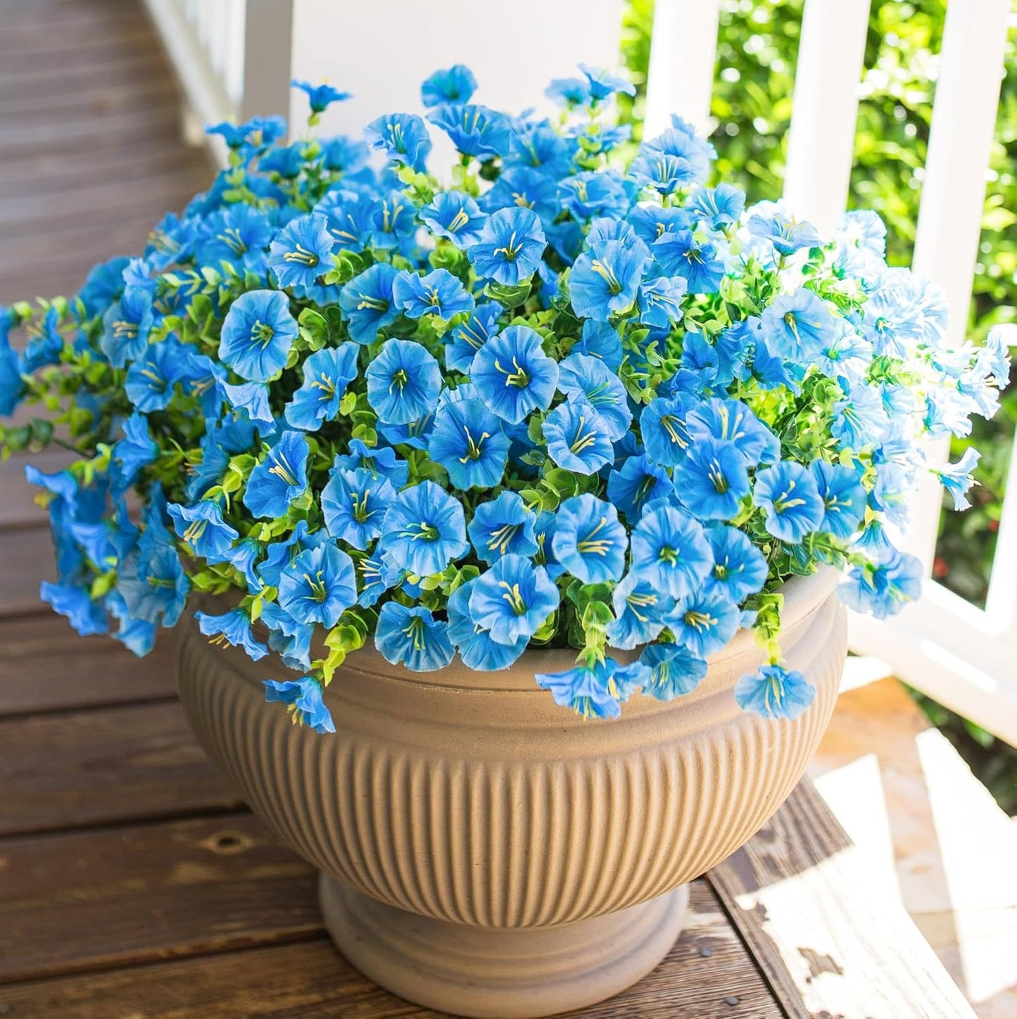 UV resistant artificial outdoor flowers