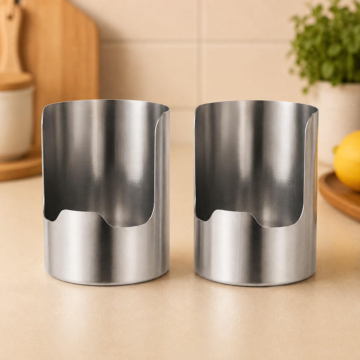 Thickened Stainless Steel Utensil Organizer, Rust Resistant Easy to Clean