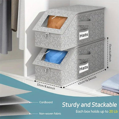 Multifunctional Foldable Dust Hat Storage Box