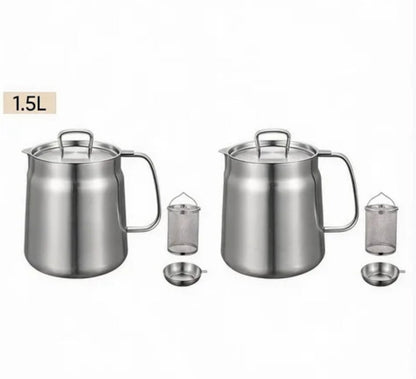 2-in-1 304 Stainless Steel Multifunctional Oil Strainer Pot