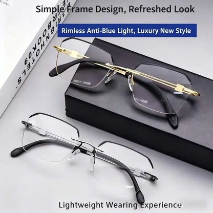 🏆🏆HD Blue Light Filtering Reading Glasses, Premium Anti-Blue Light Lenses
