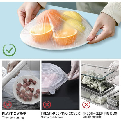 Tryiho Fresh Keeping Bags – Elastic Plastic Bowl Covers