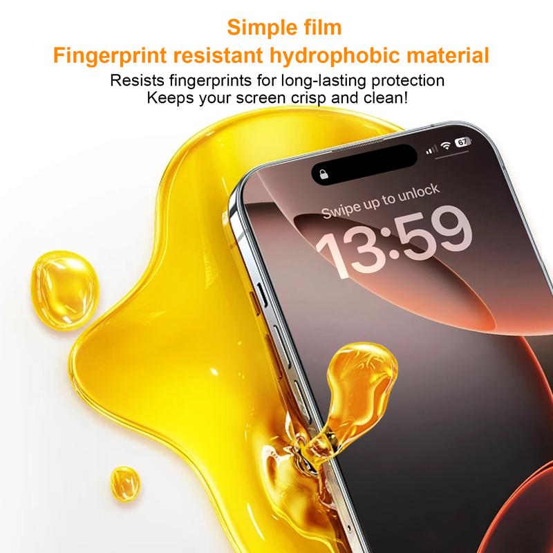 🔥Luxury Privacy Screen Protector for iPhone- Fingerprint Proof, Scratch Resistant