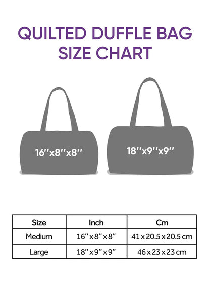 Hippie Journey Quilted Duffle Bag