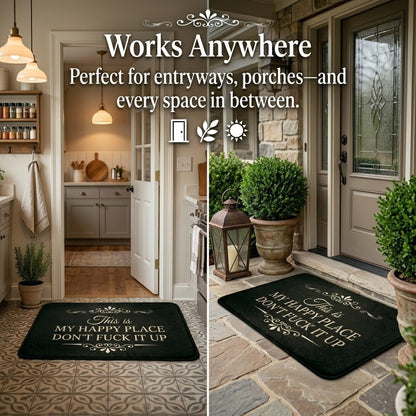 The "My Happy Place" Boundary Doormat