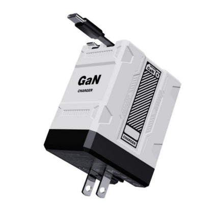 2-in-1 GaN Trysoviren 3.0  Charger with Retractable Cables