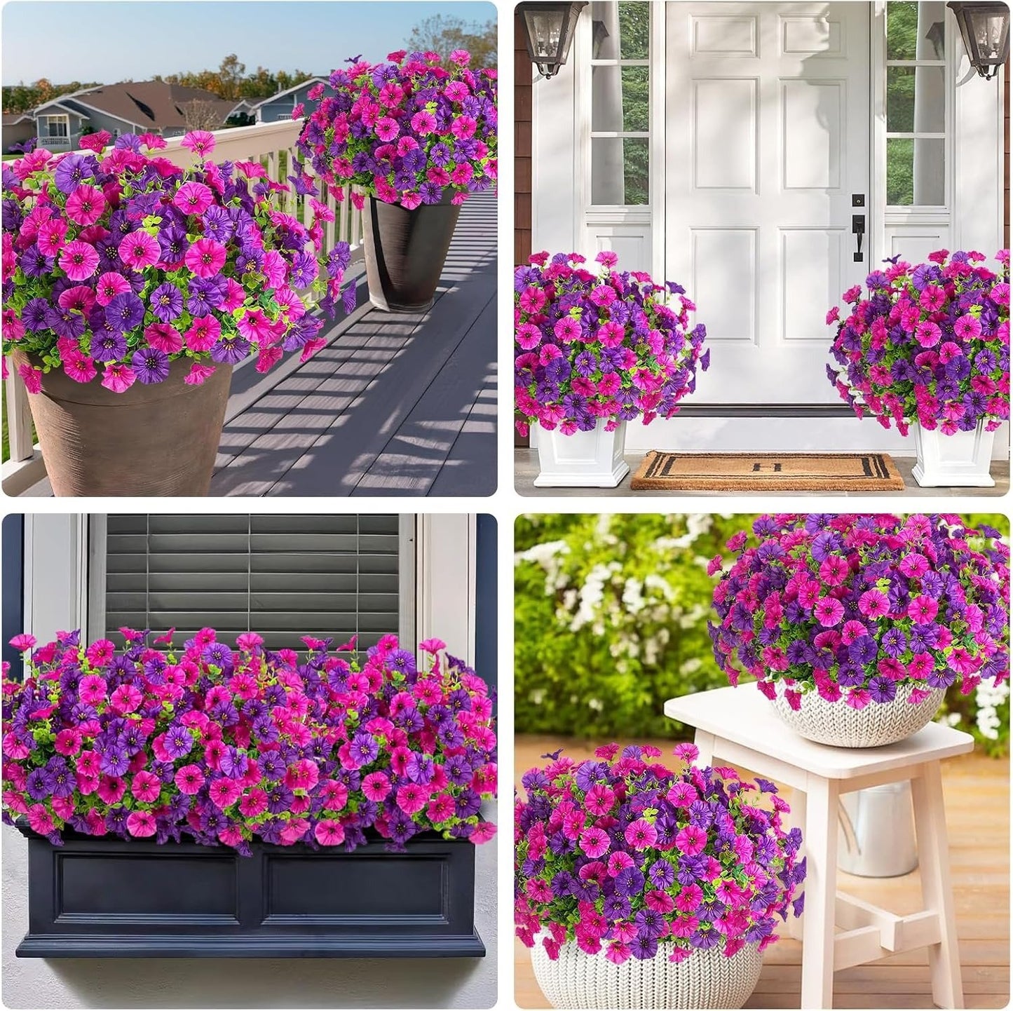 UV resistant artificial outdoor flowers