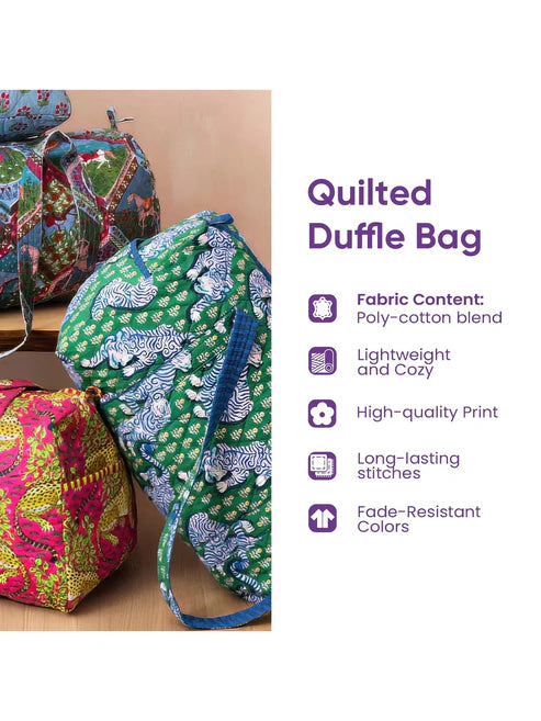 Hippie Van Quilted Duffle Bag