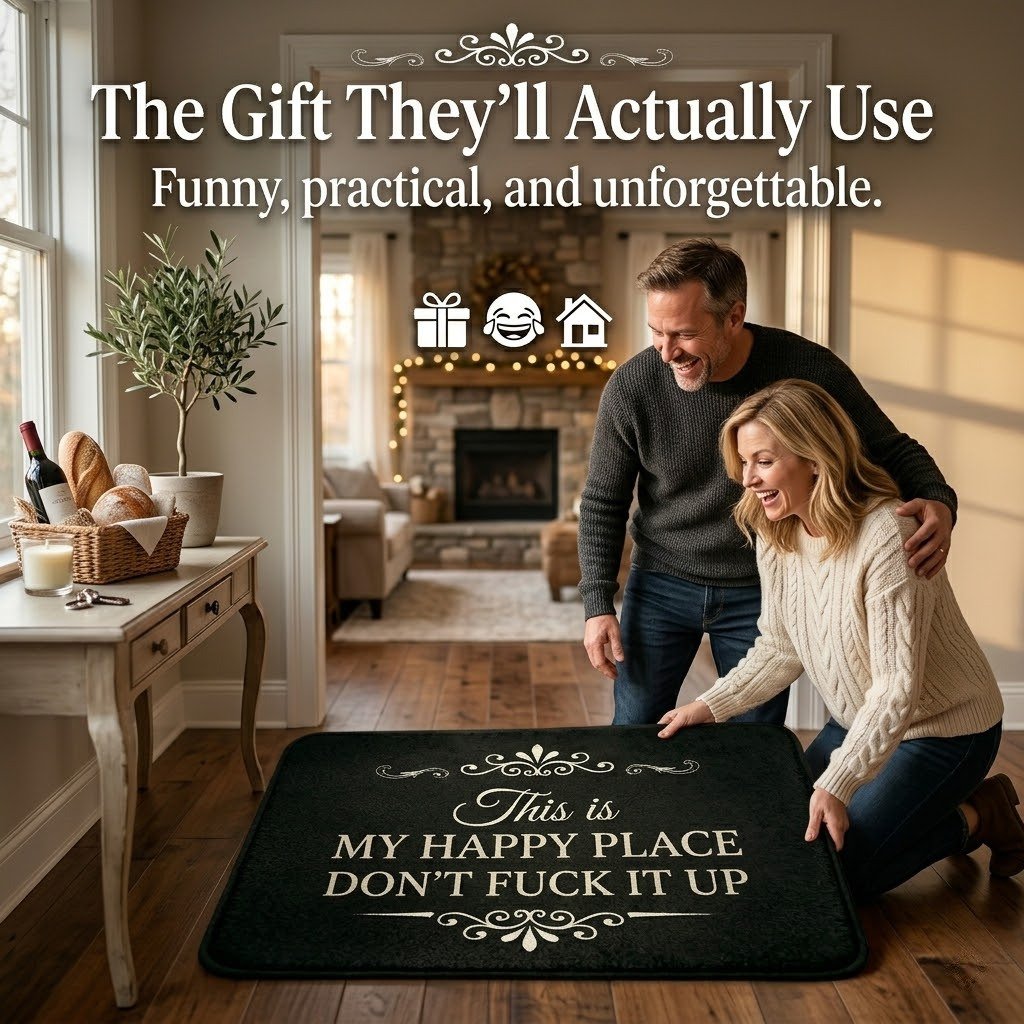 The "My Happy Place" Boundary Doormat