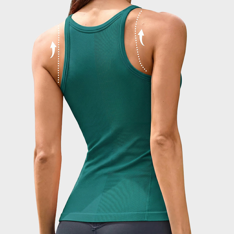 Built-In Bra Racerback Sports Cami Top