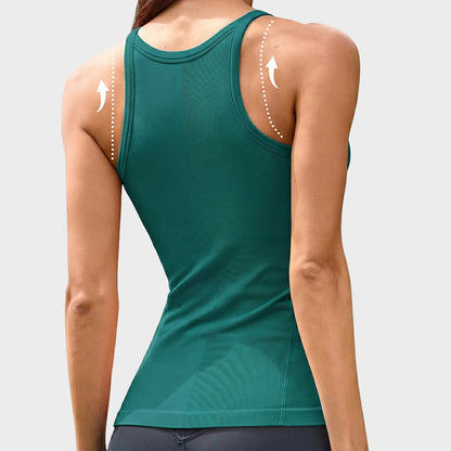 Built-In Bra Racerback Sports Cami Top