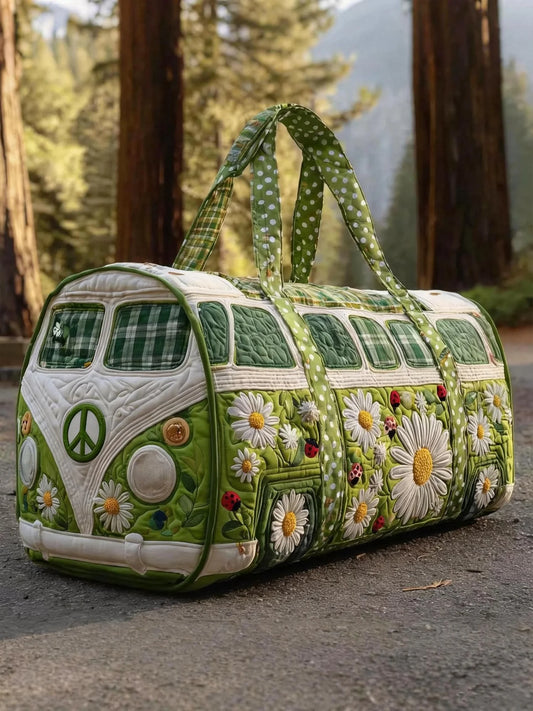 Blossom Path Quilted Duffle Bag