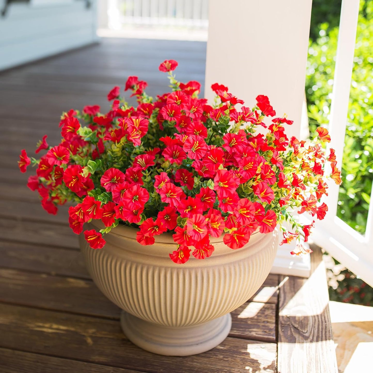 UV resistant artificial outdoor flowers